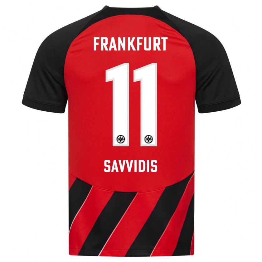 Kandiny Herren Rafail Savvidis #11 Rot Schwarz Heimtrikot Trikot 2023/24 T-Shirt