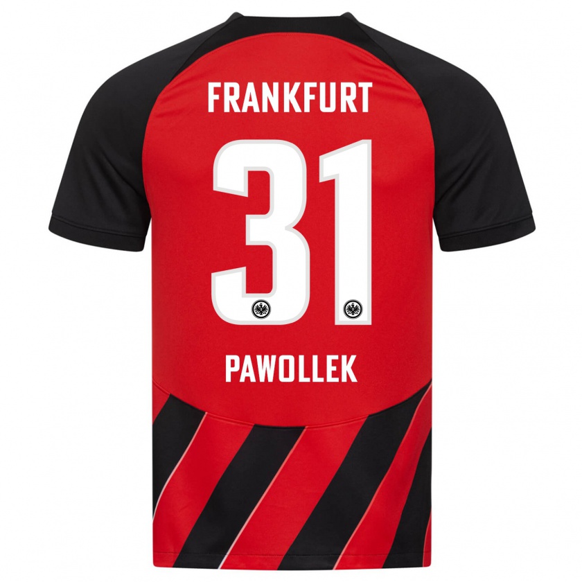 Kandiny Herren Tanja Pawollek #31 Rot Schwarz Heimtrikot Trikot 2023/24 T-Shirt