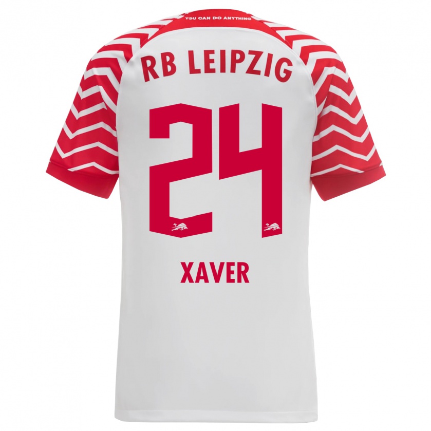 Kandiny Herren Xaver Schlager #24 Weiß Heimtrikot Trikot 2023/24 T-Shirt