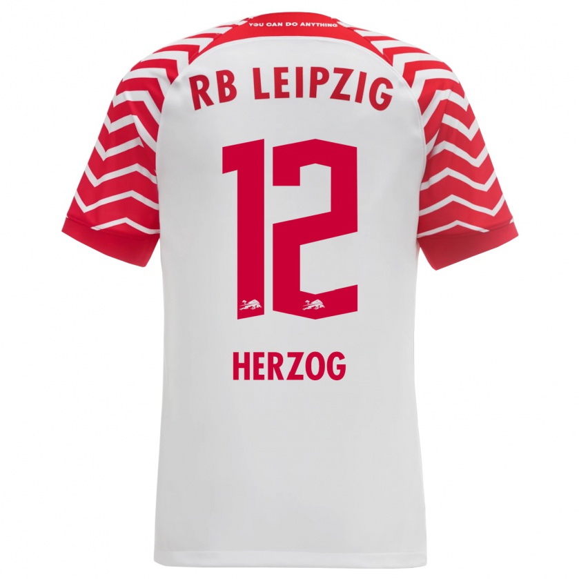 Kandiny Herren Elvira Herzog #12 Weiß Heimtrikot Trikot 2023/24 T-Shirt