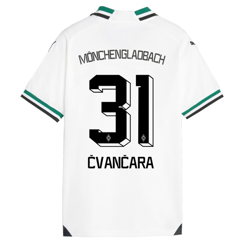 Kandiny Herren Tomas Cvancara #31 Weiß Grün Heimtrikot Trikot 2023/24 T-Shirt