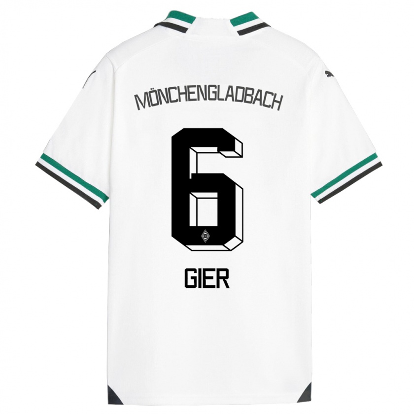 Kandiny Herren Madeline Gier #6 Weiß Grün Heimtrikot Trikot 2023/24 T-Shirt
