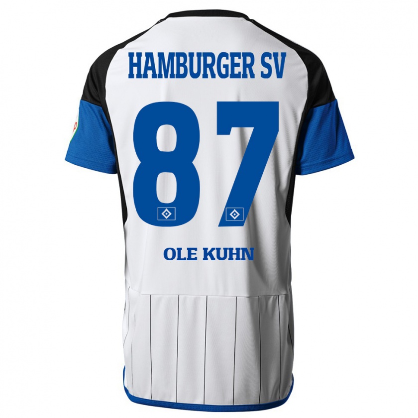 Kandiny Herren Niklas Ole Kühn #87 Weiß Heimtrikot Trikot 2023/24 T-Shirt