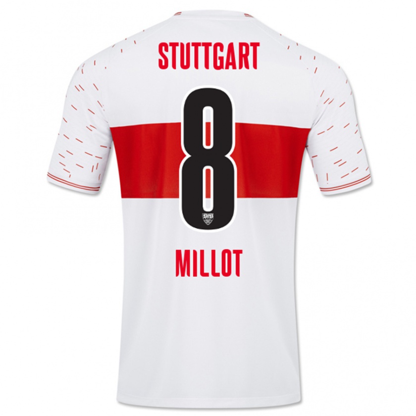 Kandiny Herren Enzo Millot #8 Weiß Heimtrikot Trikot 2023/24 T-Shirt