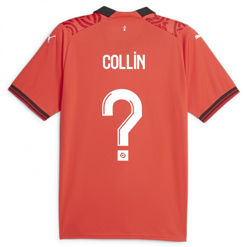 Kandiny Herren Théo Collin #0 Rot Heimtrikot Trikot 2023/24 T-Shirt