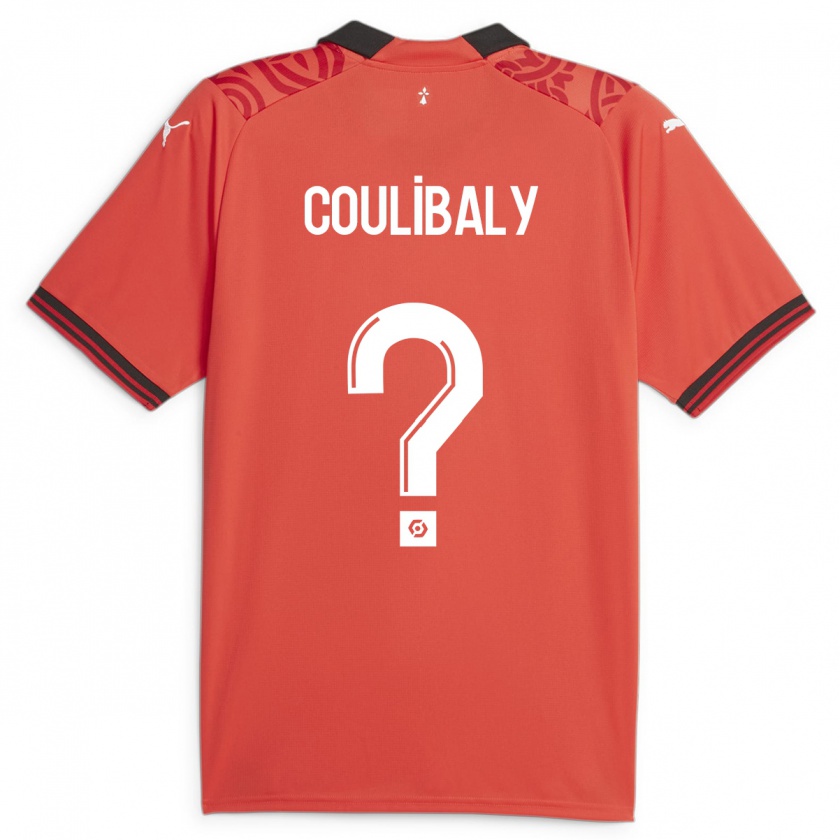 Kandiny Herren Joël Coulibaly #0 Rot Heimtrikot Trikot 2023/24 T-Shirt