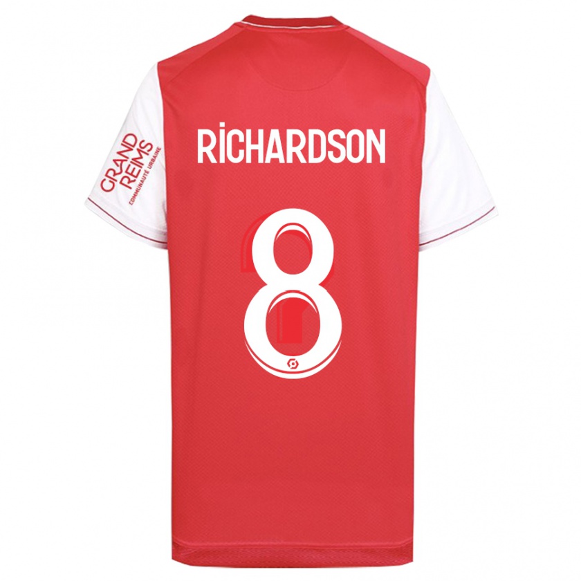 Kandiny Herren Amir Richardson #8 Rot Heimtrikot Trikot 2023/24 T-Shirt