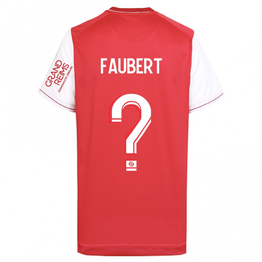 Kandiny Herren Noam Faubert #0 Rot Heimtrikot Trikot 2023/24 T-Shirt