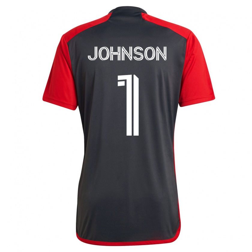 Kandiny Herren Sean Johnson #1 Grau Heimtrikot Trikot 2023/24 T-Shirt
