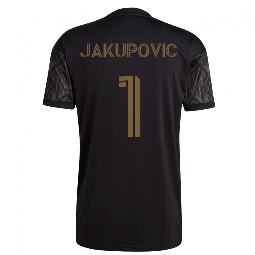 Kandiny Herren Eldin Jakupović #1 Schwarz Heimtrikot Trikot 2023/24 T-Shirt