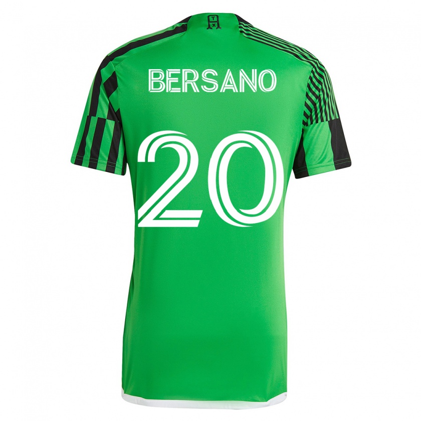 Kandiny Herren Matt Bersano #20 Grün Schwarz Heimtrikot Trikot 2023/24 T-Shirt