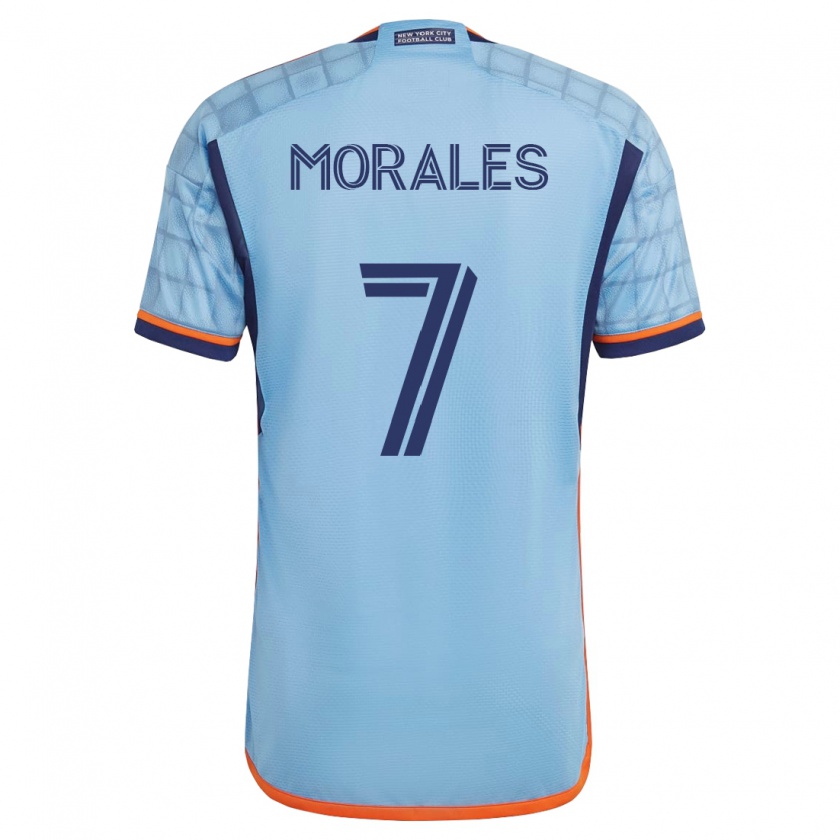 Kandiny Herren Alfredo Morales #7 Blau Heimtrikot Trikot 2023/24 T-Shirt