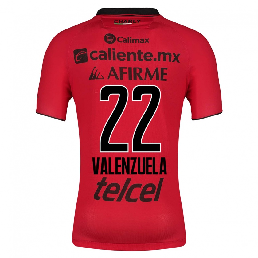 Kandiny Herren Carlos Valenzuela #22 Rot Heimtrikot Trikot 2023/24 T-Shirt