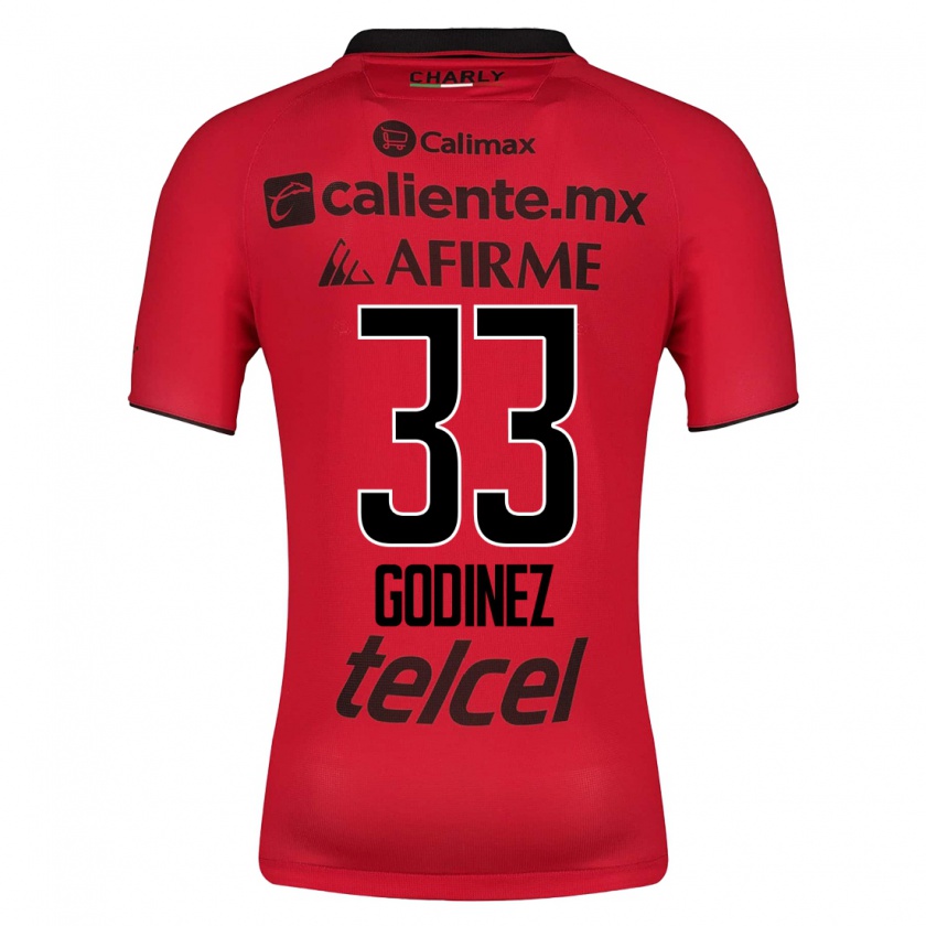 Kandiny Herren Rodrigo Godínez #33 Rot Heimtrikot Trikot 2023/24 T-Shirt