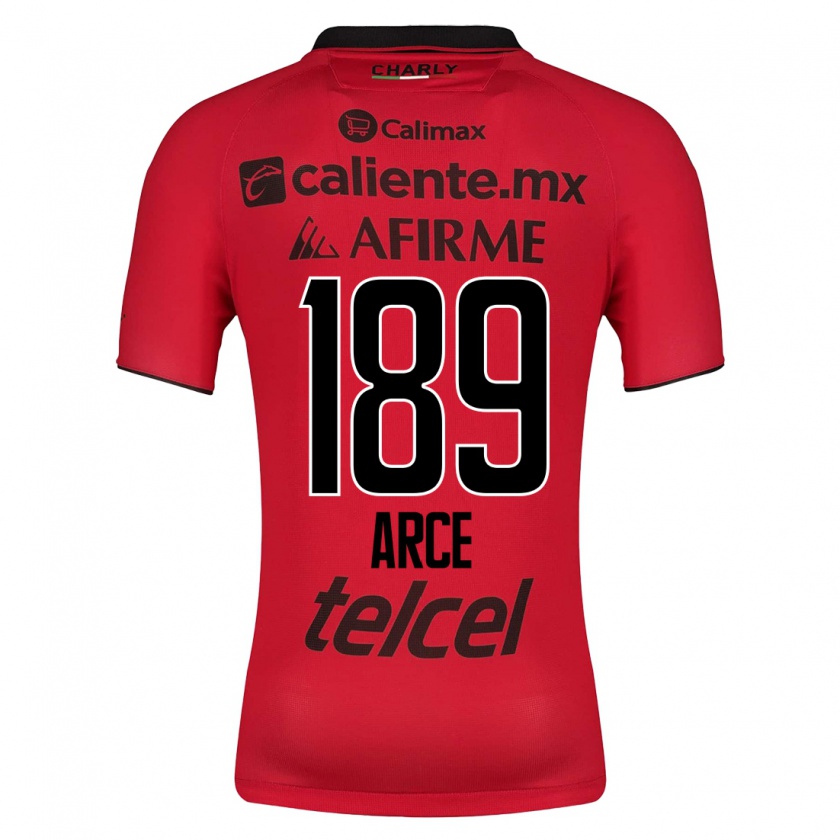 Kandiny Herren Diego Arce #189 Rot Heimtrikot Trikot 2023/24 T-Shirt