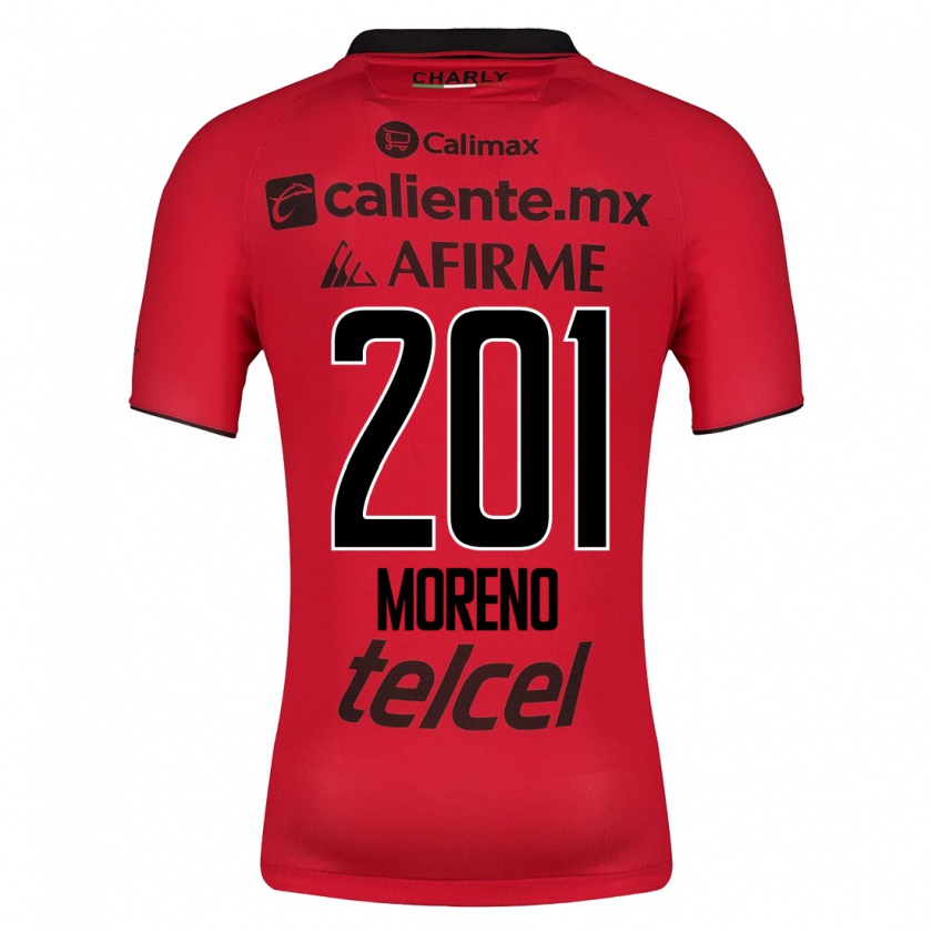 Kandiny Herren Jesús Moreno #201 Rot Heimtrikot Trikot 2023/24 T-Shirt