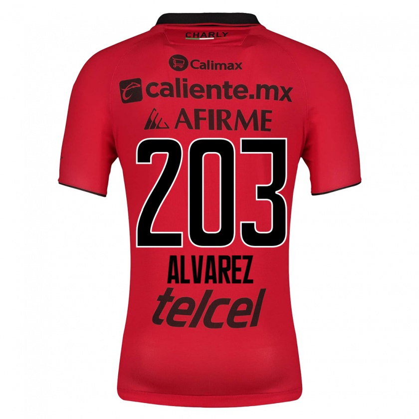 Kandiny Herren Jaime Álvarez #203 Rot Heimtrikot Trikot 2023/24 T-Shirt