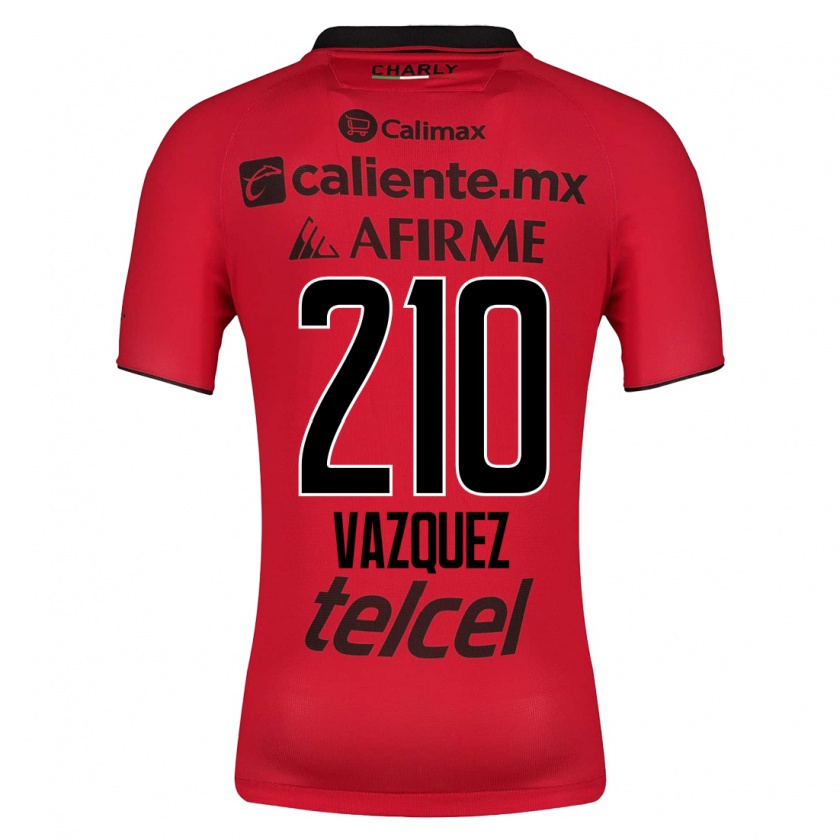 Kandiny Herren Daniel Vázquez #210 Rot Heimtrikot Trikot 2023/24 T-Shirt