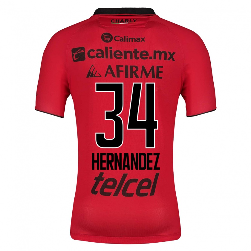 Kandiny Herren Kimberly Hernández #34 Rot Heimtrikot Trikot 2023/24 T-Shirt