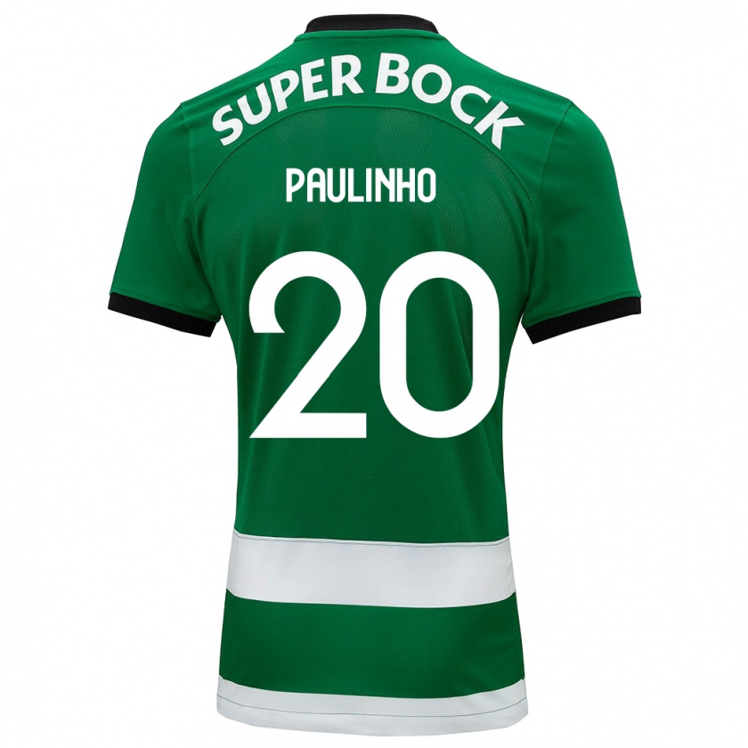 Kandiny Herren Paulinho #20 Grün Heimtrikot Trikot 2023/24 T-Shirt