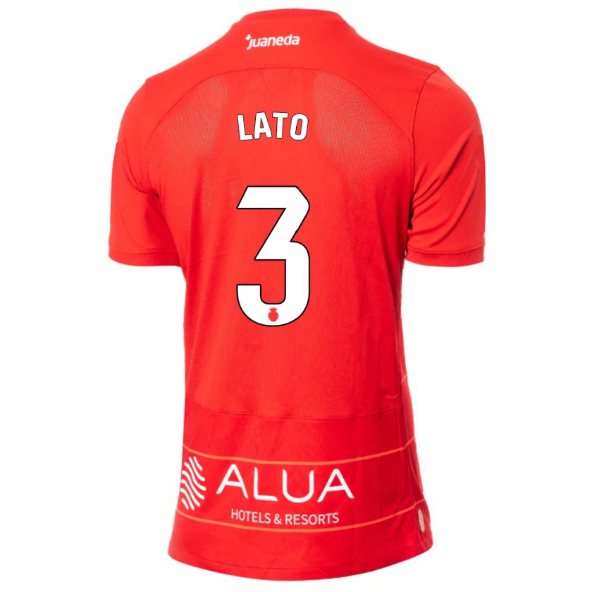 Kandiny Herren Toni Lato #3 Rot Heimtrikot Trikot 2023/24 T-Shirt