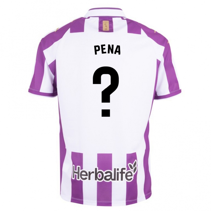 Kandiny Herren Enrique Peña #0 Lila Heimtrikot Trikot 2023/24 T-Shirt