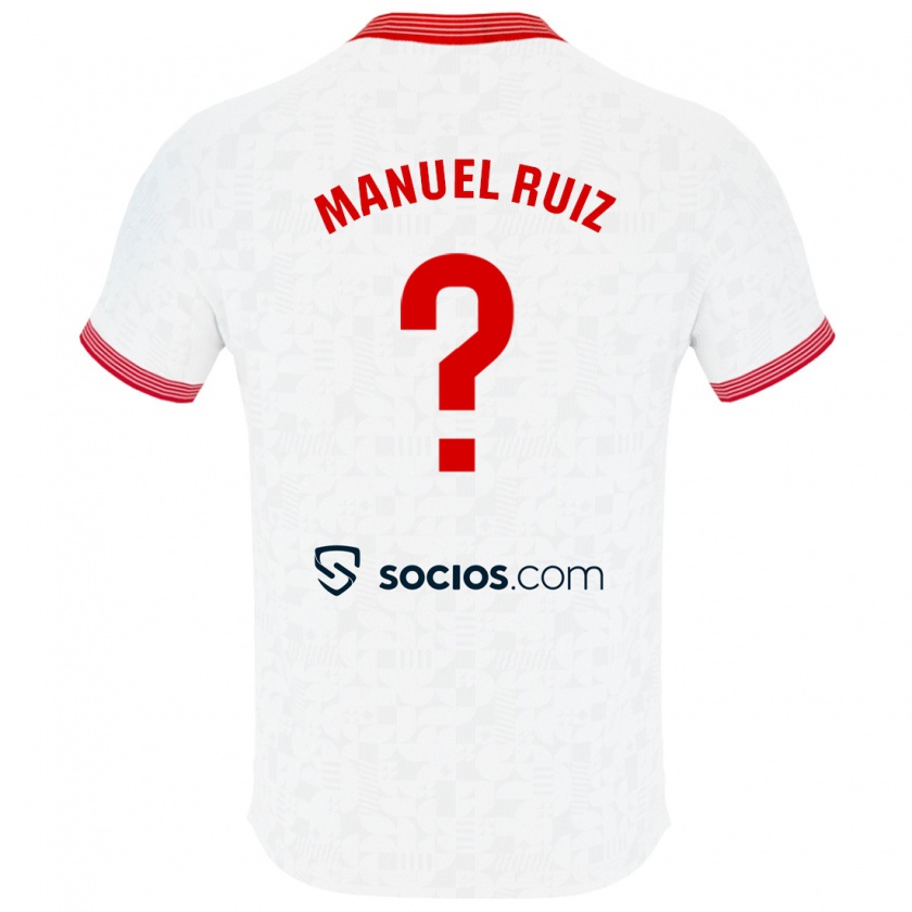 Kandiny Herren José Manuel Ruiz #0 Weiß Heimtrikot Trikot 2023/24 T-Shirt