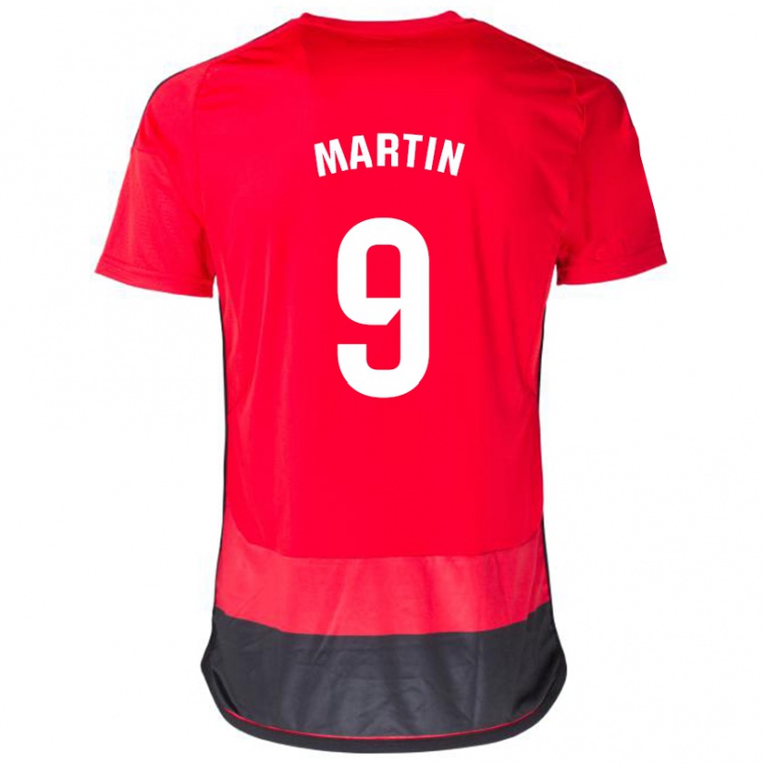 Kandiny Herren Carlos Martín #9 Rot Schwarz Heimtrikot Trikot 2023/24 T-Shirt