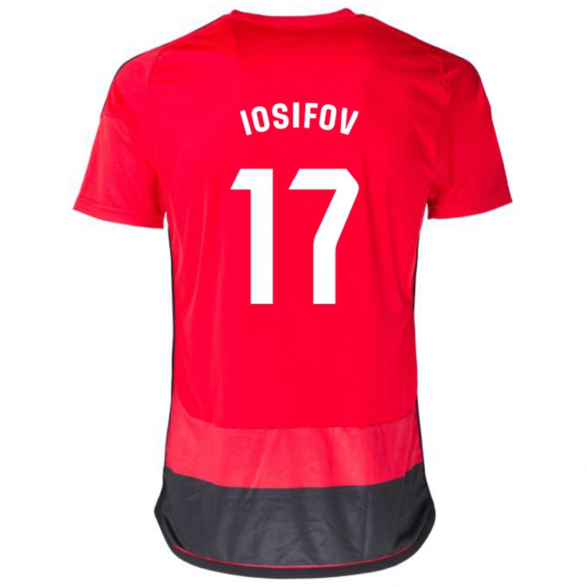 Kandiny Herren Nikita Iosifov #17 Rot Schwarz Heimtrikot Trikot 2023/24 T-Shirt
