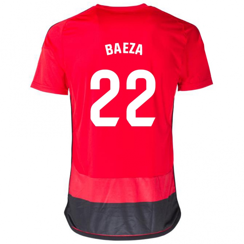 Kandiny Herren Miguel Baeza #22 Rot Schwarz Heimtrikot Trikot 2023/24 T-Shirt