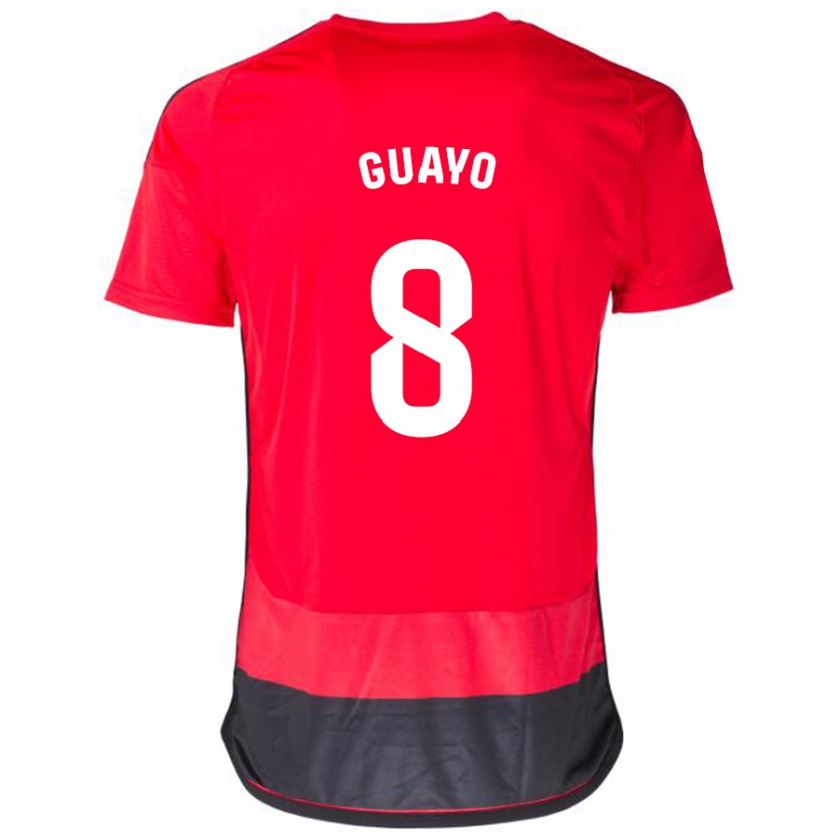 Kandiny Herren Guayo #8 Rot Schwarz Heimtrikot Trikot 2023/24 T-Shirt