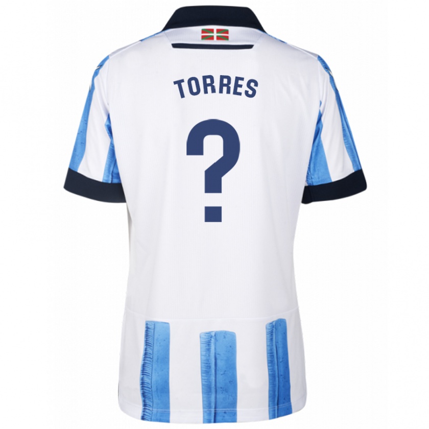 Kandiny Herren Domenic Torres #0 Blau Weiss Heimtrikot Trikot 2023/24 T-Shirt