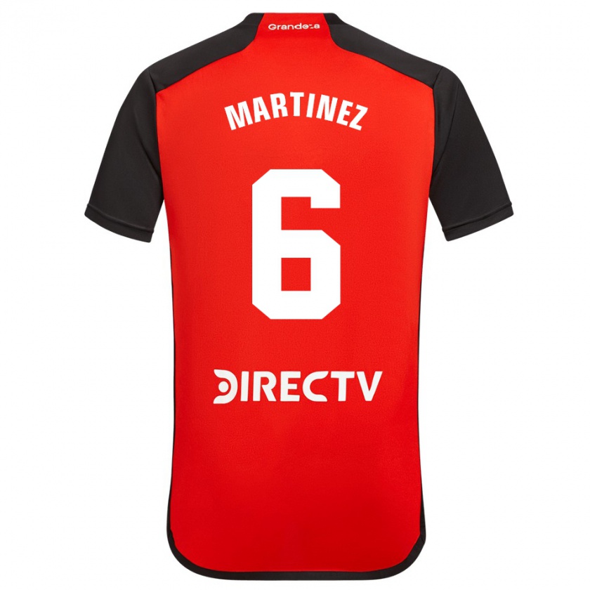 Kandiny Herren David Martínez #6 Rot Auswärtstrikot Trikot 2023/24 T-Shirt