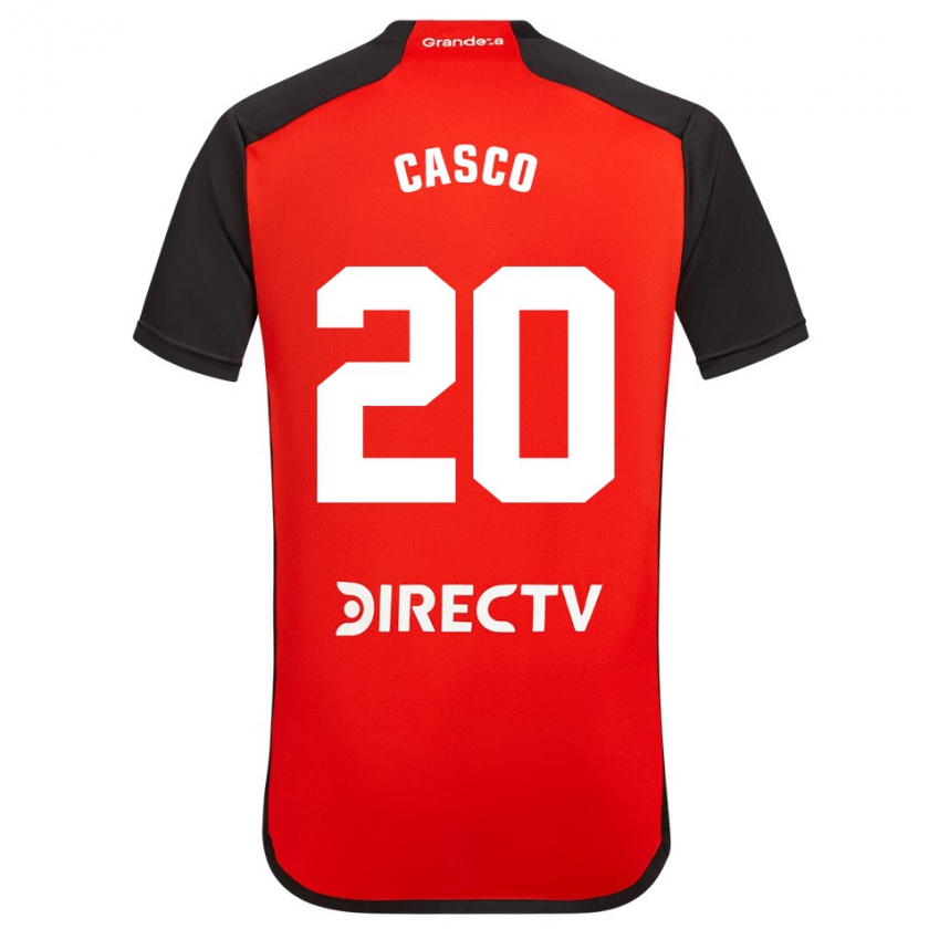 Kandiny Herren Milton Casco #20 Rot Auswärtstrikot Trikot 2023/24 T-Shirt