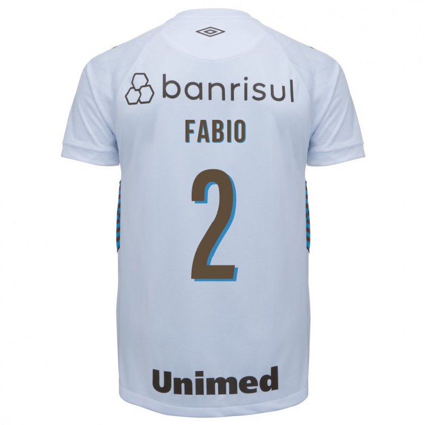 Kandiny Herren Fábio #2 Weiß Auswärtstrikot Trikot 2023/24 T-Shirt