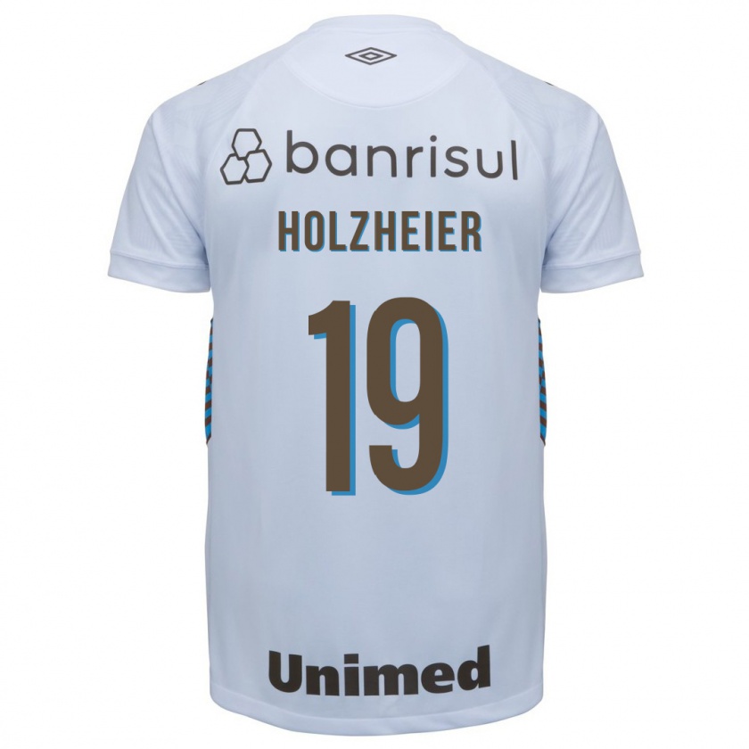 Kandiny Herren Agostina Holzheier #19 Weiß Auswärtstrikot Trikot 2023/24 T-Shirt