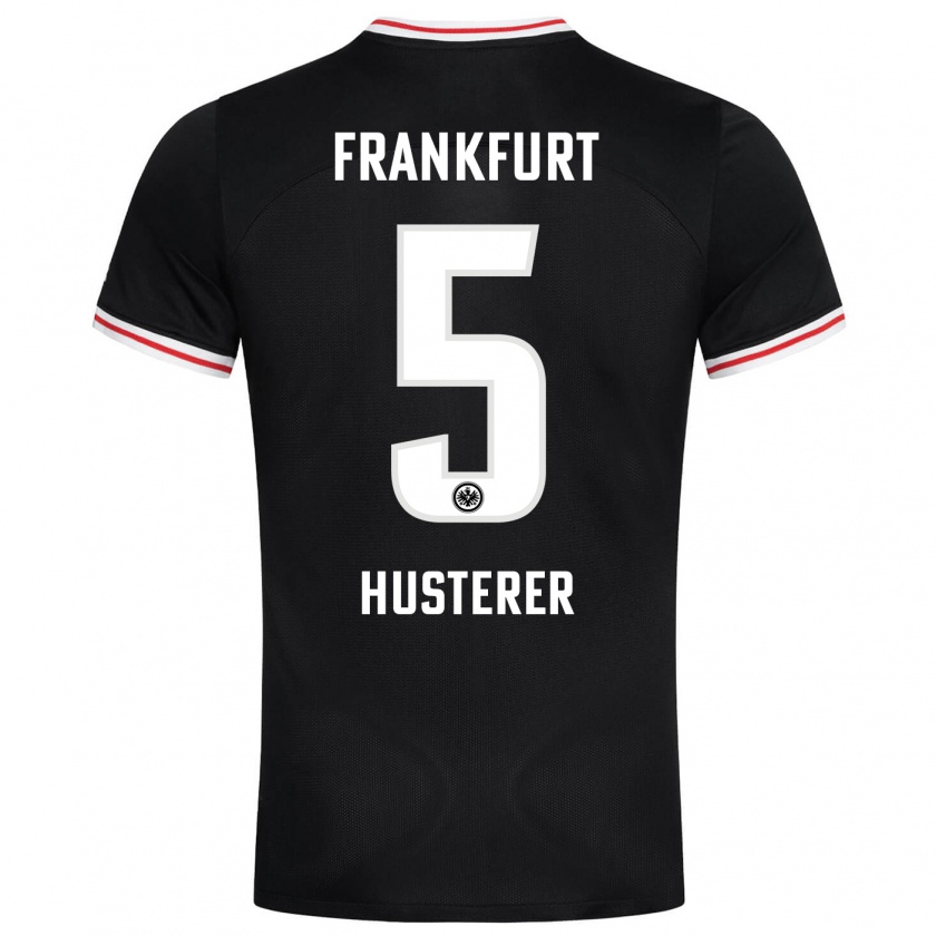 Kandiny Herren Lean Husterer #5 Schwarz Auswärtstrikot Trikot 2023/24 T-Shirt