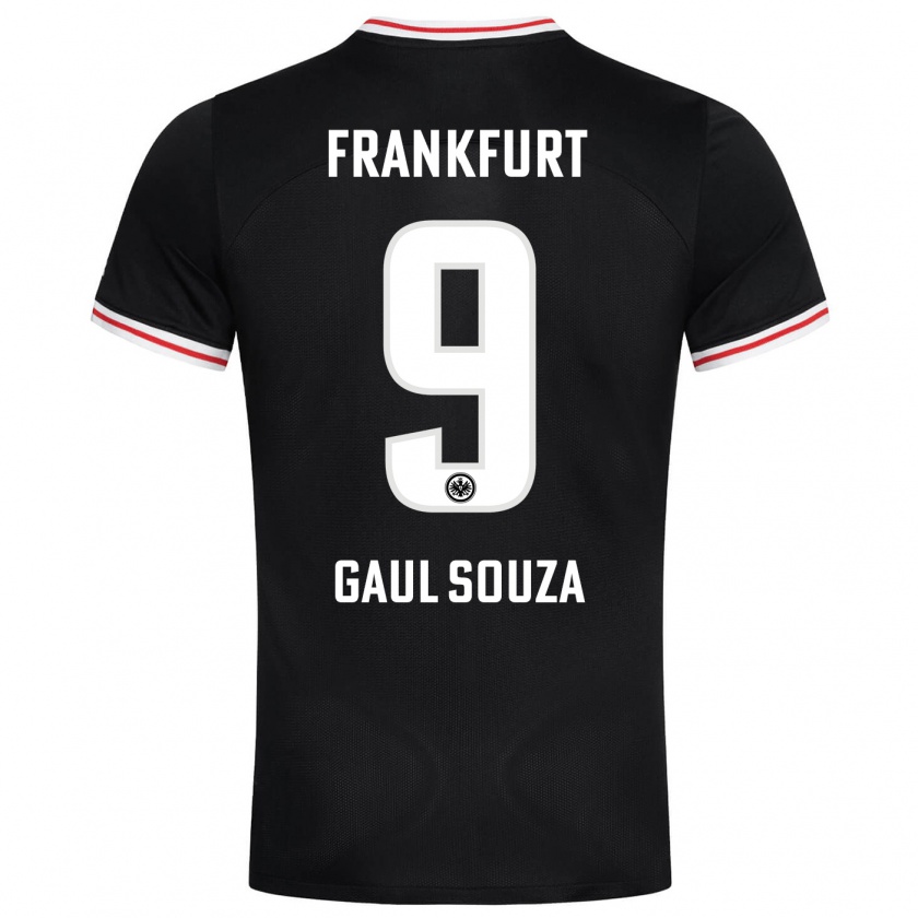 Kandiny Herren Alessandro Gaul Souza #9 Schwarz Auswärtstrikot Trikot 2023/24 T-Shirt