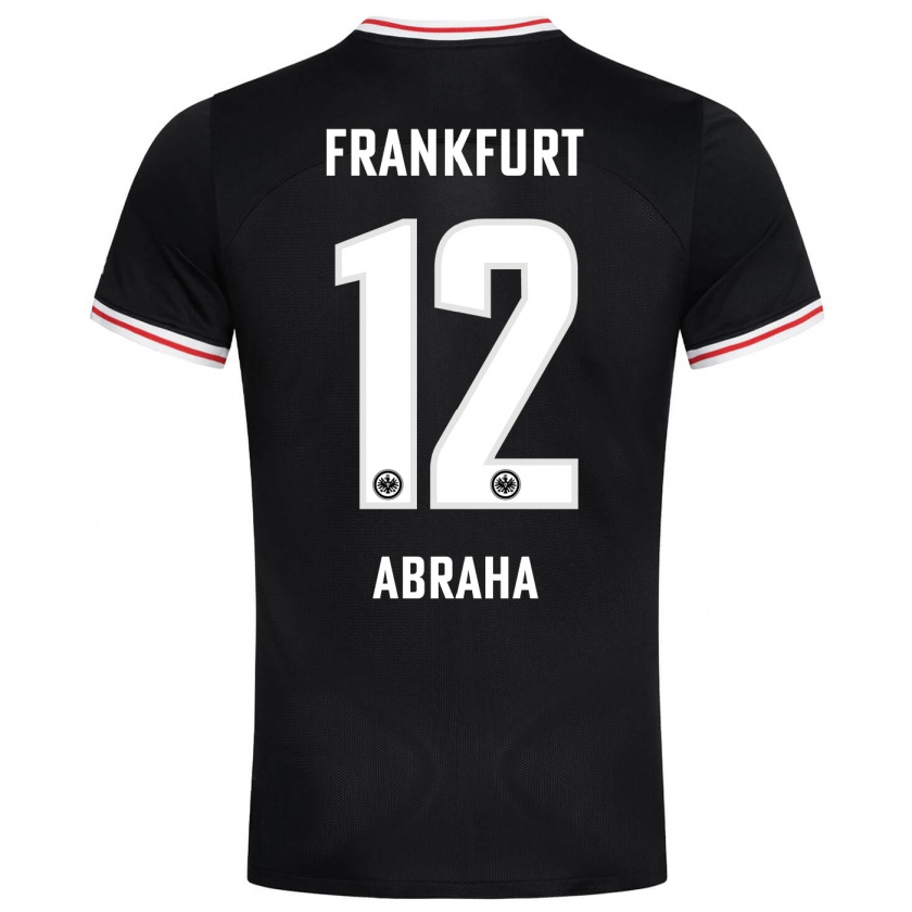 Kandiny Herren Natnael Abraha #12 Schwarz Auswärtstrikot Trikot 2023/24 T-Shirt