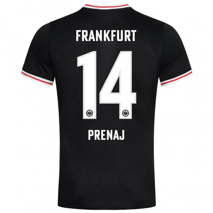 Kandiny Herren Christian Prenaj #14 Schwarz Auswärtstrikot Trikot 2023/24 T-Shirt