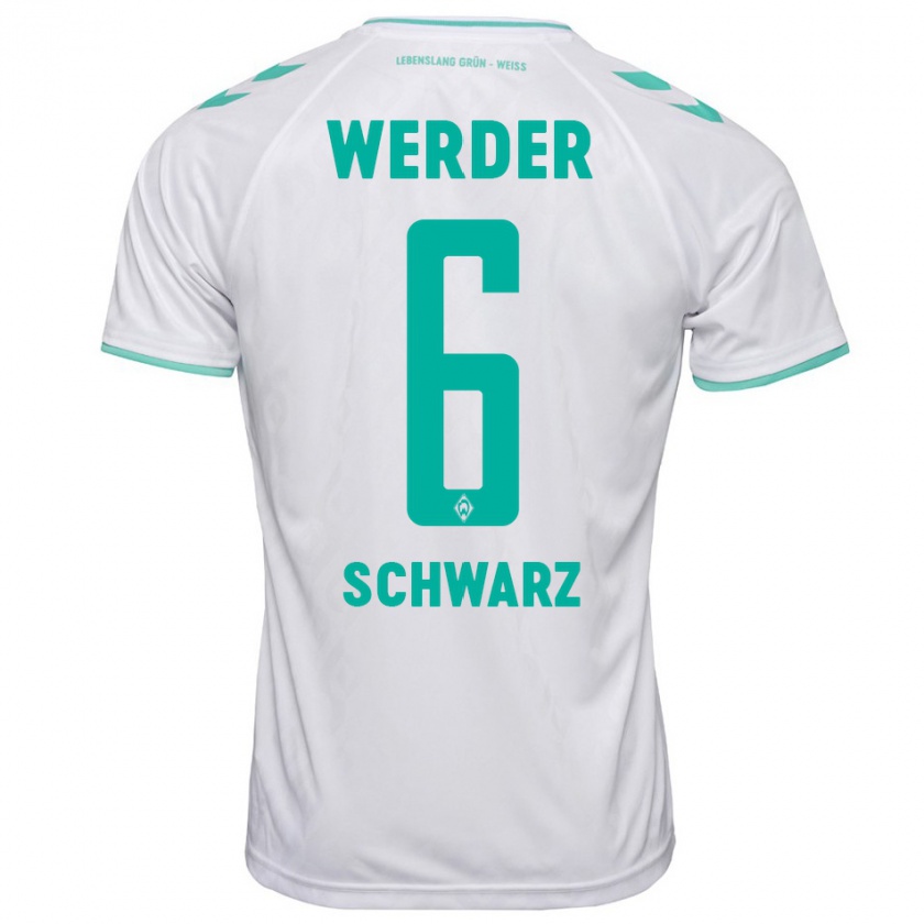 Kandiny Herren Ricardo-Felipe Schwarz #6 Weiß Auswärtstrikot Trikot 2023/24 T-Shirt