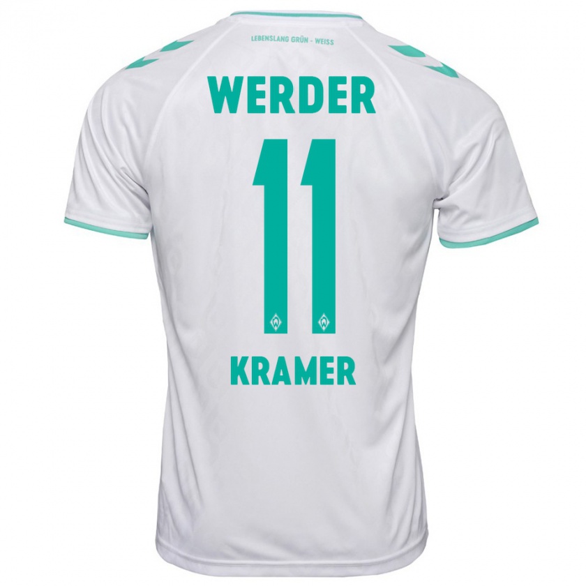 Kandiny Herren Levi-Marinus Kramer #11 Weiß Auswärtstrikot Trikot 2023/24 T-Shirt