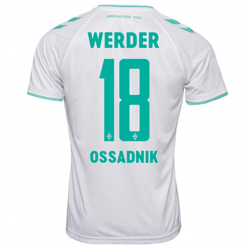 Kandiny Herren Jannes Ossadnik #18 Weiß Auswärtstrikot Trikot 2023/24 T-Shirt