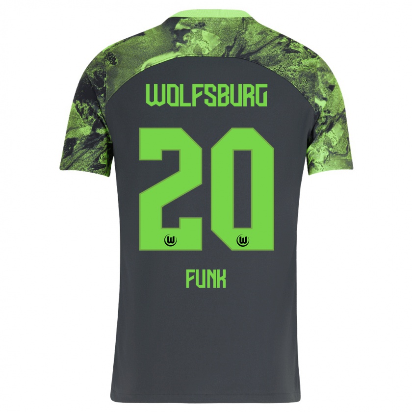 Kandiny Herren Jonah Funk #20 Dunkelgrau Auswärtstrikot Trikot 2023/24 T-Shirt