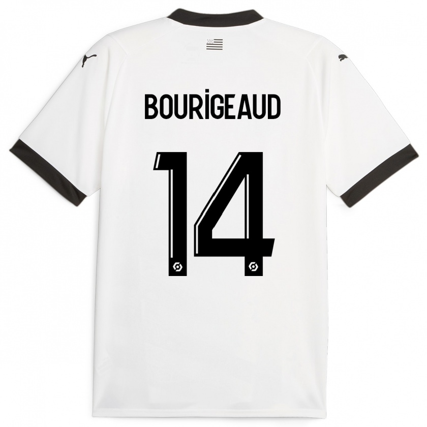 Kandiny Herren Benjamin Bourigeaud #14 Weiß Auswärtstrikot Trikot 2023/24 T-Shirt