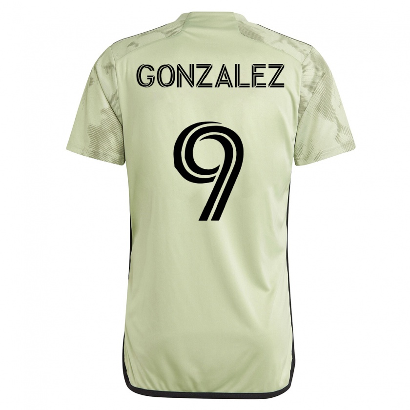 Kandiny Herren Mario González #9 Grün Auswärtstrikot Trikot 2023/24 T-Shirt
