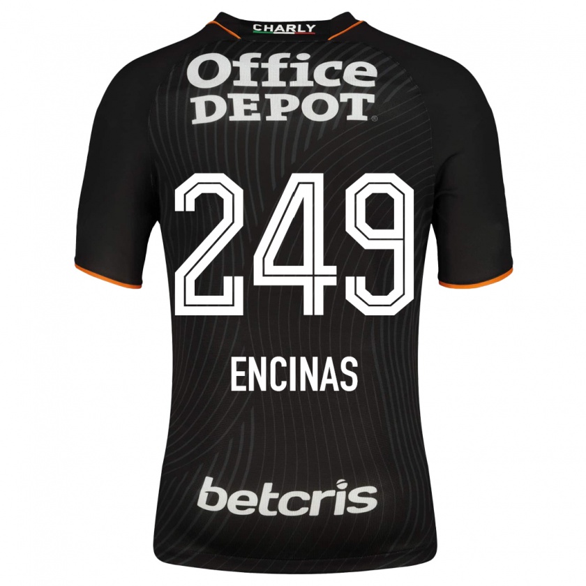 Kandiny Herren Aldo Encinas #249 Schwarz Auswärtstrikot Trikot 2023/24 T-Shirt