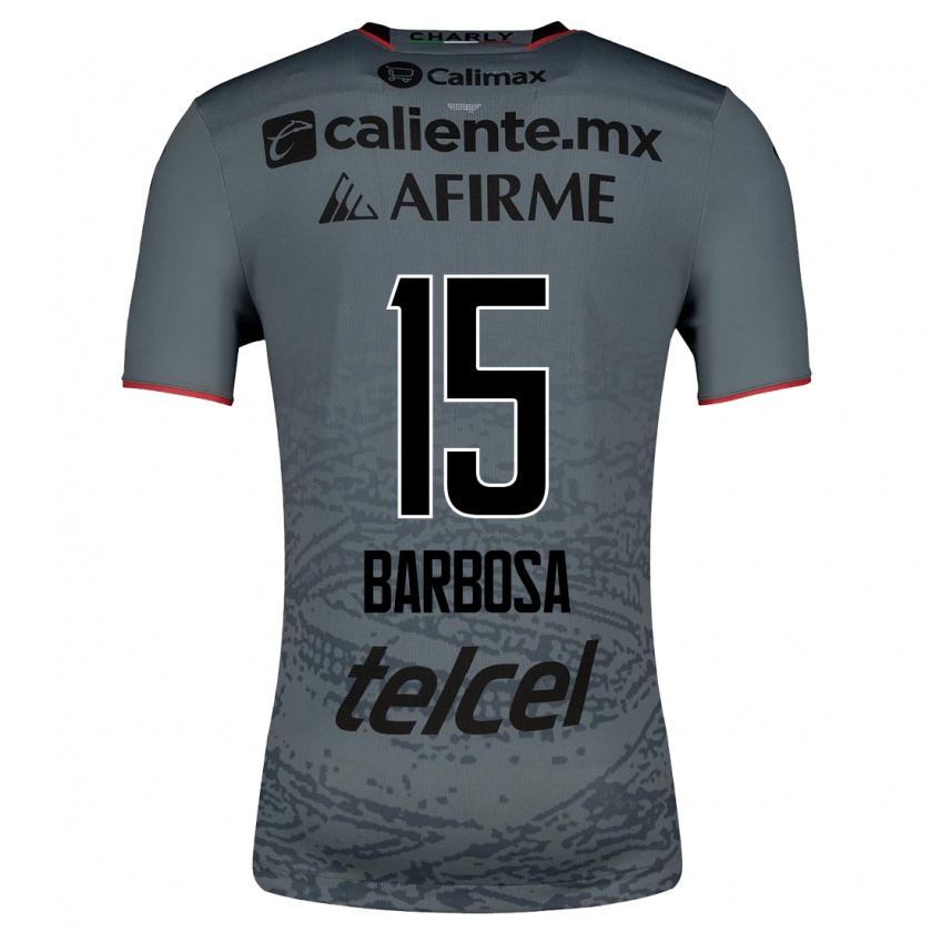 Kandiny Herren Diego Barbosa #15 Grau Auswärtstrikot Trikot 2023/24 T-Shirt
