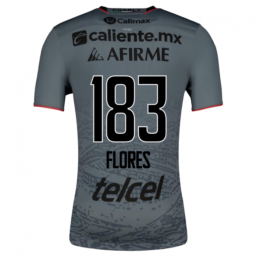 Kandiny Herren Abraham Flores #183 Grau Auswärtstrikot Trikot 2023/24 T-Shirt
