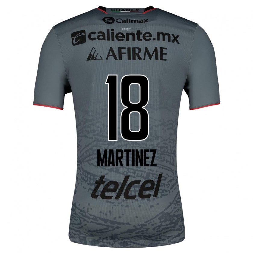 Kandiny Herren Natividad Martínez #18 Grau Auswärtstrikot Trikot 2023/24 T-Shirt
